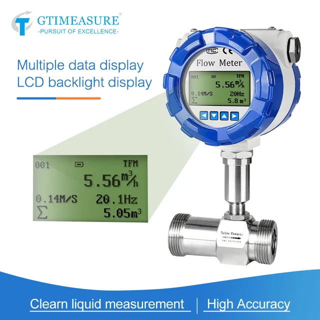 Áramlási Mérő Kijelző Víz Hidraulikus Olaj Dízel 1 Hüvelyk 1/2 Dn32 Dn40 Áramlásmérő - Image 2