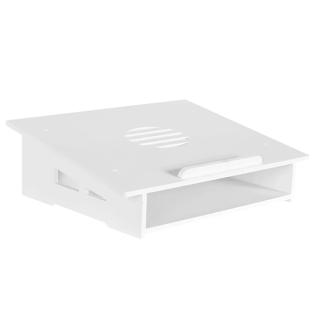 노트북 스탠드 화이트 S 휴대용 미끄럼 방지 쿨링 패드 가정 사무실 학교용 컴퓨터 지지대 노트북 홀더 높이 조절 가능