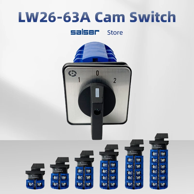 Cam Rotary Switch 3p Posição Contato Prata on Off Dual Power Frente e Reverso Mudança Lw2663a