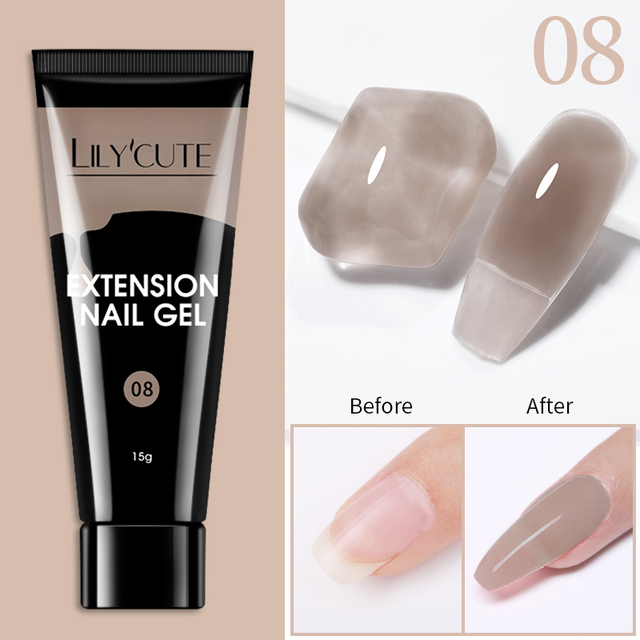 15ml Quick Extension UV Gel Polish Nails Semi Permanent Slip Solution Liquid For Manicure Nail Art Extension Design