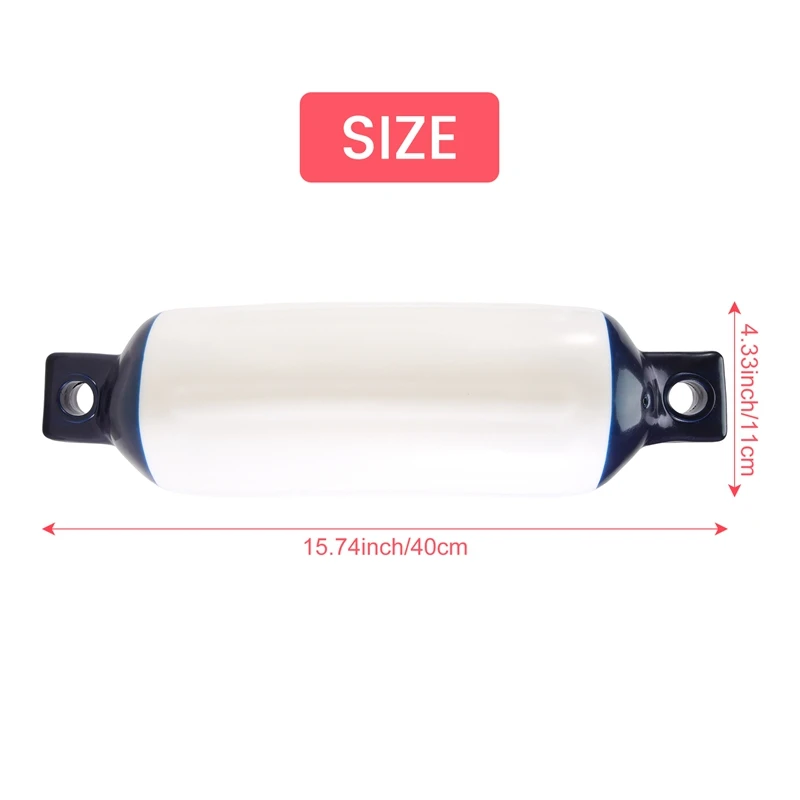 3PCS Inflatable Boat Fender PVC Boat Anchor Bumper Marine Fender For Boat, Sailboat, Cuddy Etc (4.5X16 Inch)