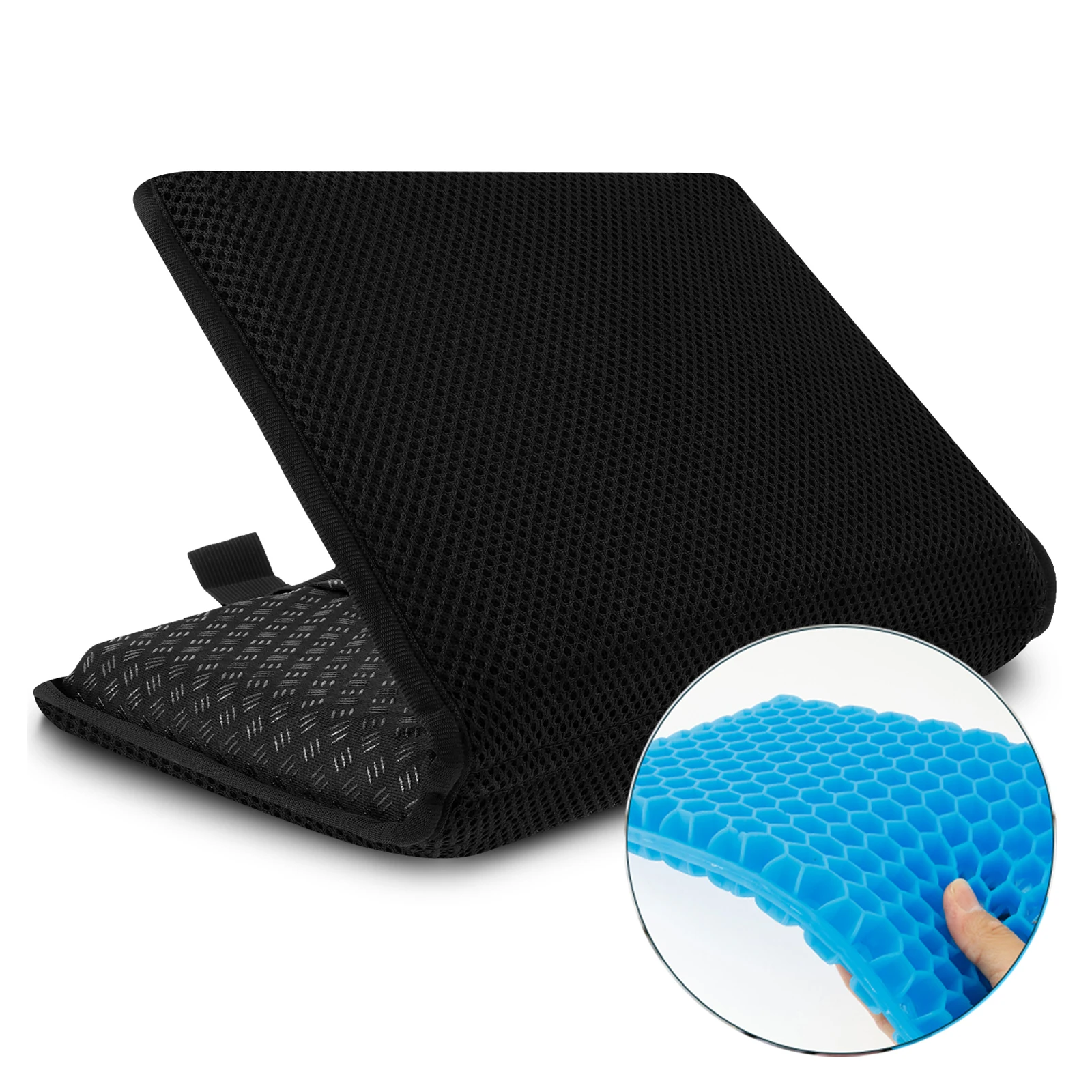 Gel Honeycomb Portable Seat Cushion for Travel and Office