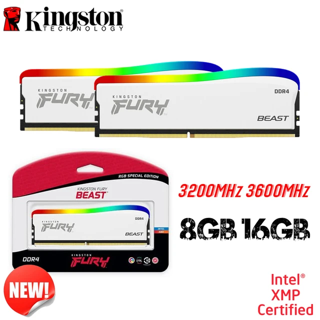 Kingston Fury Beast Ddr4 Ram Ddr4 2666mhz 3200mhz 3600mhz Beast Ddr4 288pin  Heat Sink 1.2v Dimm Gaming Fast Ram 8gb 16gb 32gb - Rams - AliExpress