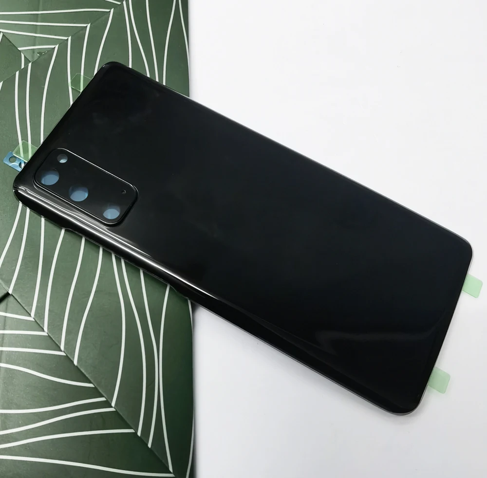

Оригинальные запчасти, задняя крышка для Samsung Galaxy S20, Задняя стеклянная крышка, крышка батарейного отсека со стеклом камеры и клеем