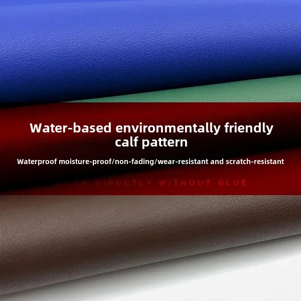 European Standard Eco-friendly Water-based PU Leather 1.0mm Calf Pattern for Handbags Luggage Seats Environmentally Friendly