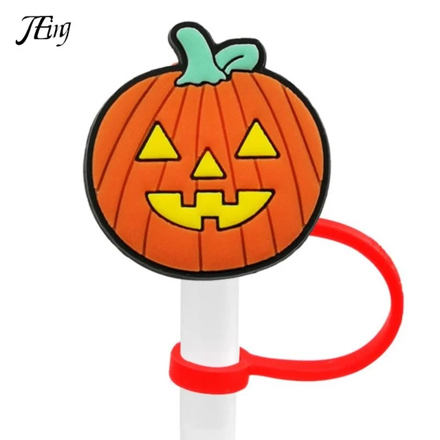 Halloween Straw Silicone Stoppers Cartoon Ghost Skull Reusable Straw Covers  Splash Resistant Drinking Straw Caps Halloween Gifts - AliExpress