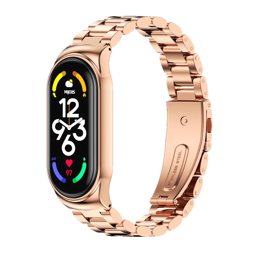 Elegant Stainless Steel Metal Strap Bracelet
