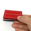 2PCS Doll  House Miniature Carpet WELCOME Mat Black Dollhouse Accessories  Home & Living 1/12 Scale Doormats 1