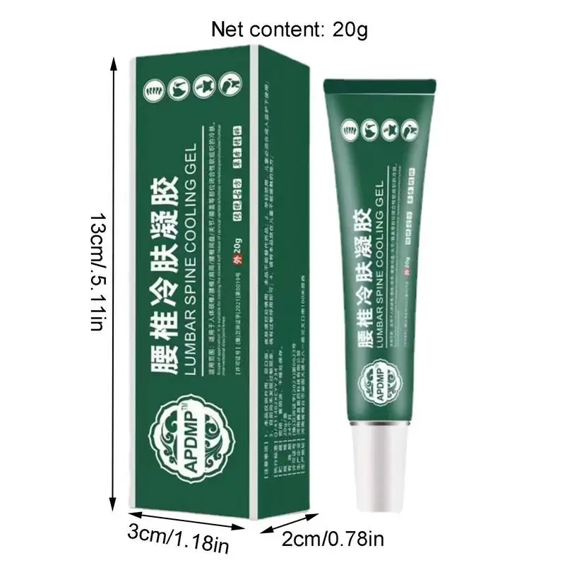 Shoulder Pain Spine Pain Ointment Joint Lumbar Green Gel 20g Bruises Cold Compress Gel The New Lumbar Cooling