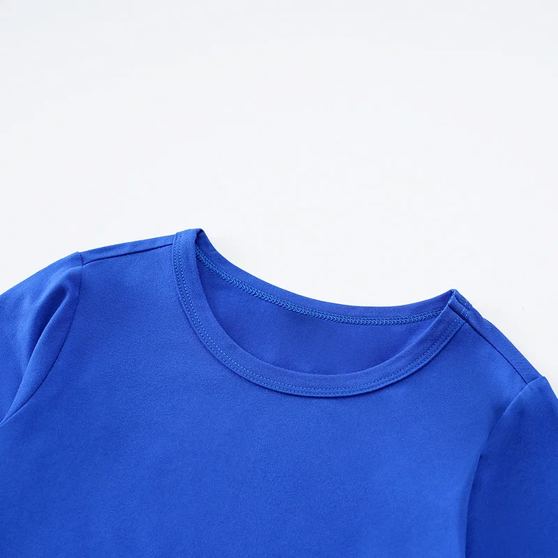 Baby Clothes For Boys And Girls Cute Cartoon Teddy Bear Comfortable Spring And Autumn Round Neck Long Sleeved Children's T-Shirt