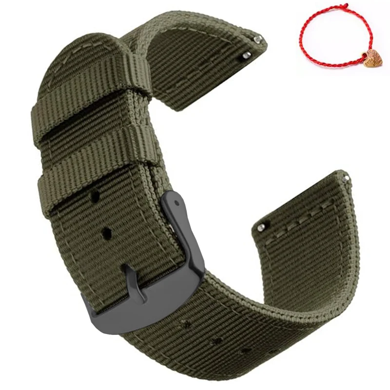 Durable Waterproof Sailcloth Nylon Watch Strap with Quick Release