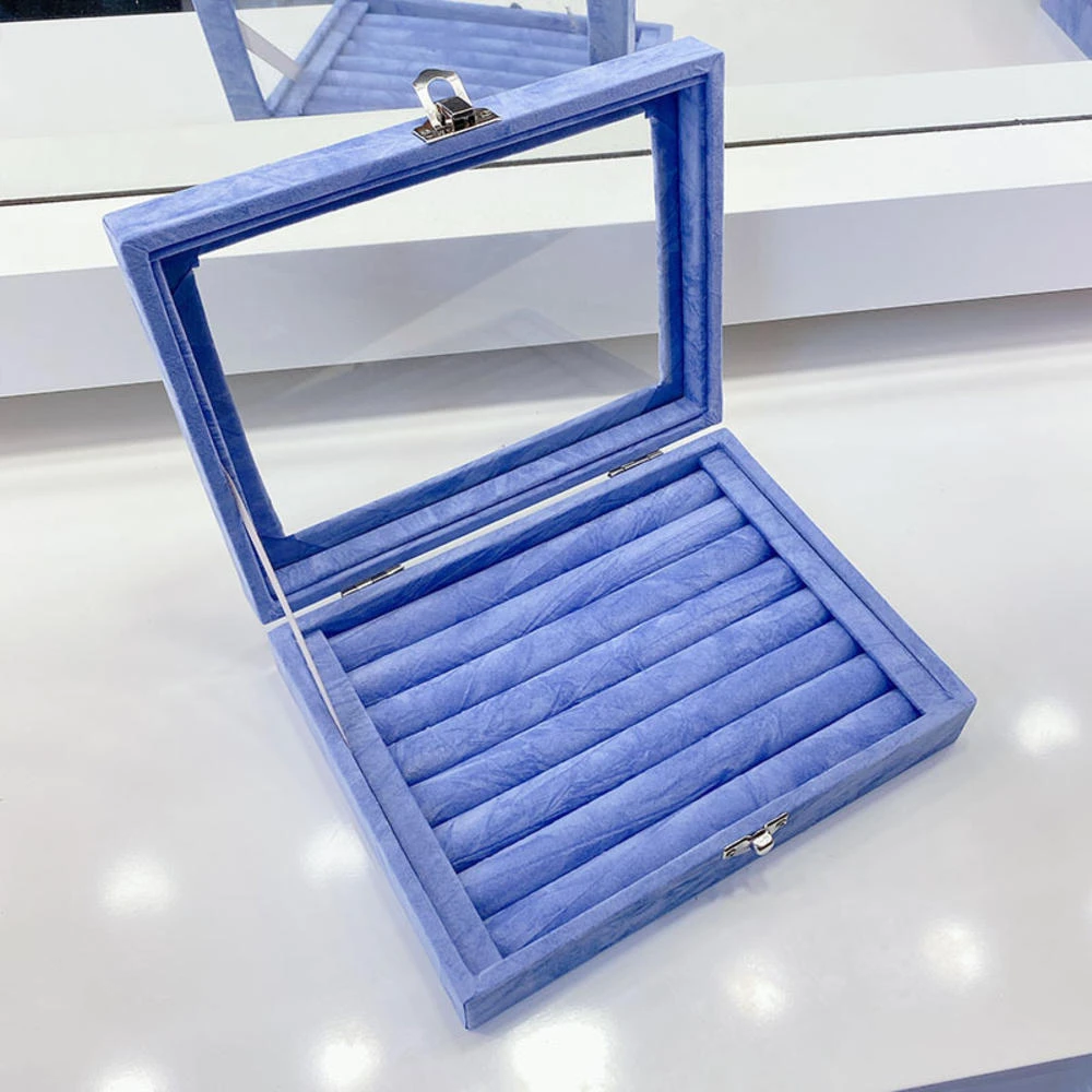 Caja de 36 ranuras para anillos, organizador práctico de bandeja para pendientes, escaparate transparente de Pvc para exhibición de Joyas| | - AliExpress