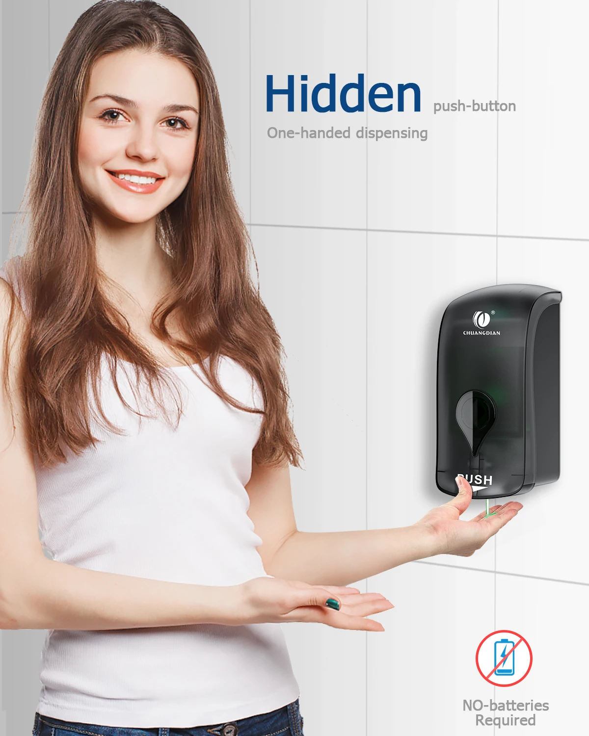 Large Foam Soap Dispenser Wall Mount 1000ML Foaming Soap Dispenser Kitchen Bathroom Foam Pump Manual Soap Dispenser Clear 6