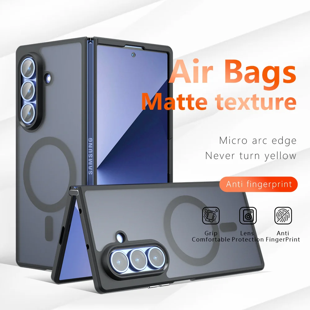Luxury Magnetic Wireless Charging Shockproof Phone Case