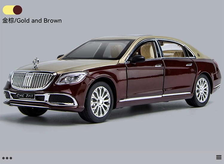 1:24 Mercedes Benz Maybach Car Models Alloy Diecast Toy Vehicle Doors Openable 20 1:24 Mercedes Benz Maybach Car Models Alloy Diecast Toy Vehicle Doors Openable