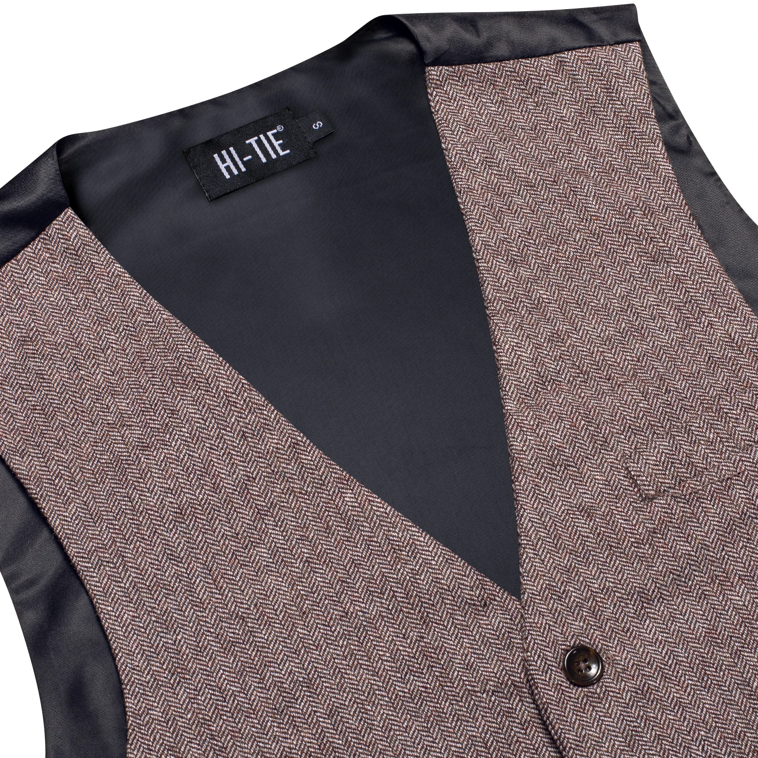 Hi-Tie Viscose Mens Vest 30 Colors Jacquard Waistcoat Jacket Casual High Quality for Wedding Business Adjustable Dad Son Gift