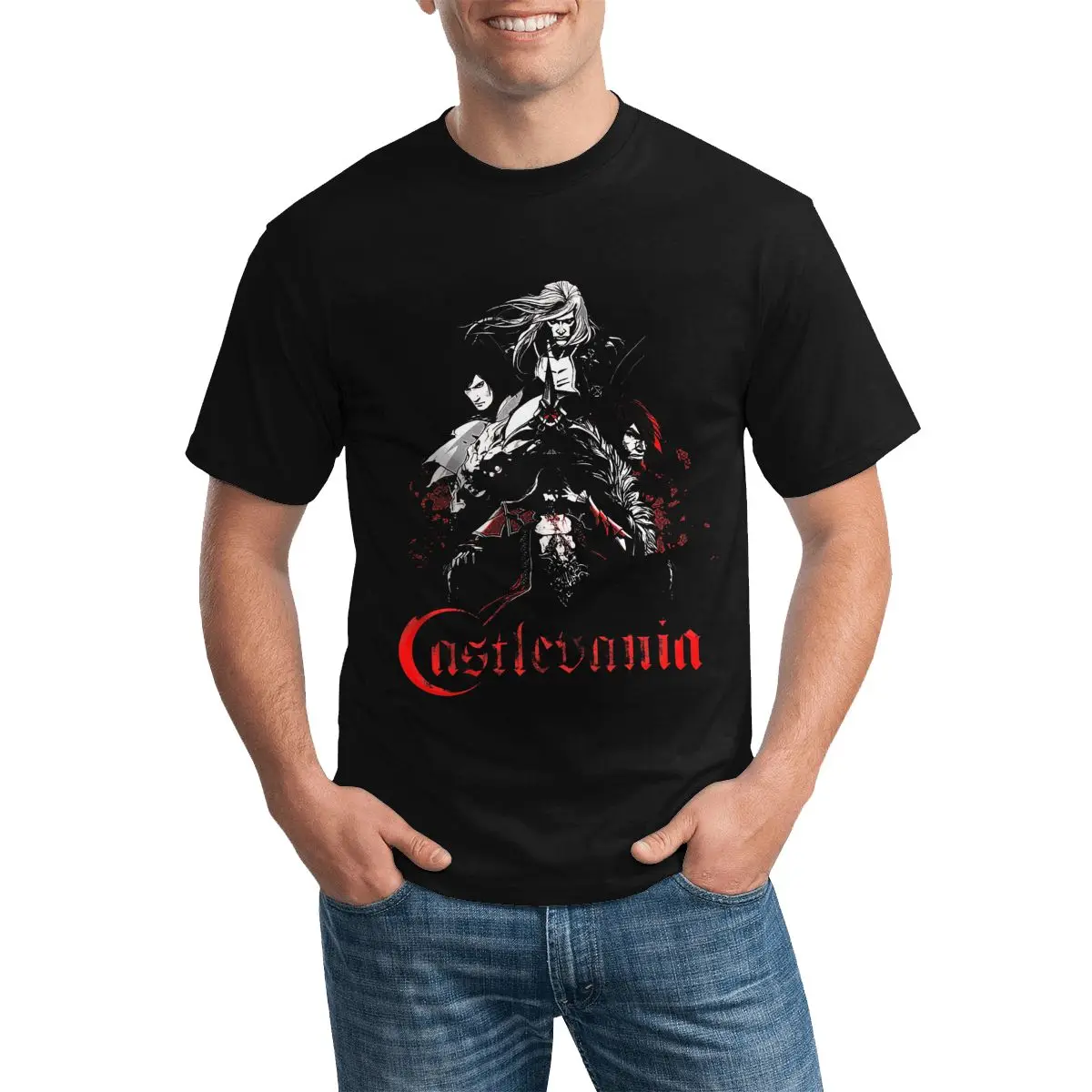 All Hero On Castlevania Game T-Shirt Belmont Lord Of Shadow Hunting Cotton Fashion T-Shirt Girocollo Divertente Tshirt Graphic Tees