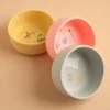1PCS Baby Silicone Feeding Bowl Cartoon Pattern Baby Dishes Plate BPA Free Food Container Newborn Training Weaning Tableware 2