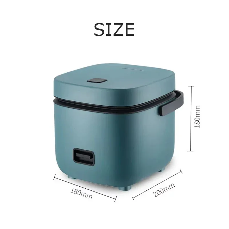 Mini Rice Cooker Automatic Household Kitchen Electric Cooking machine 1-2 People 1.2L Food Warmer Steamer