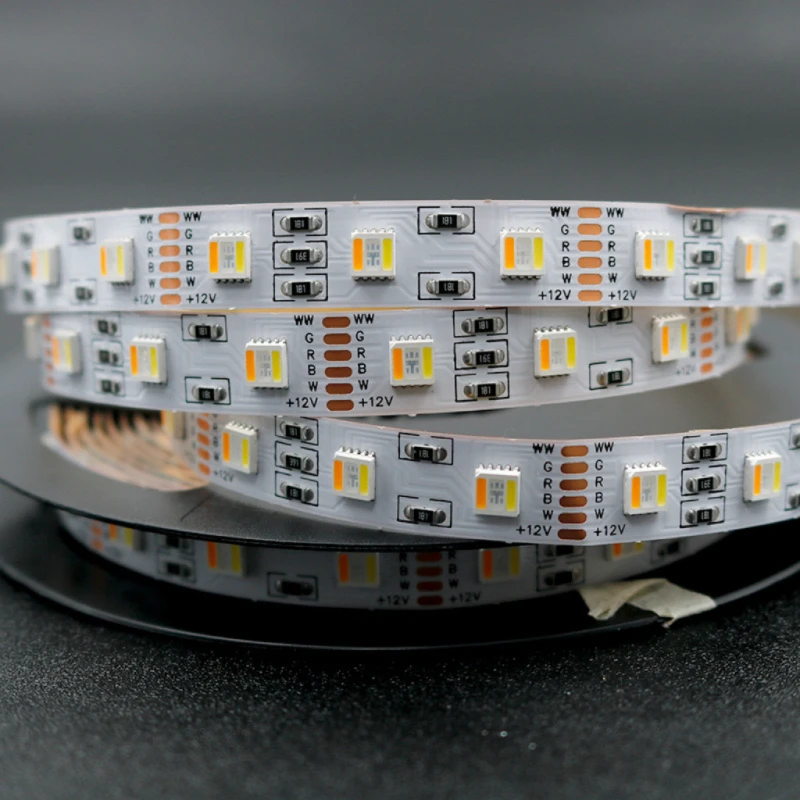 12V RGBWWW 5-IN-1 SMD5050 LED Strip 60 leds/m