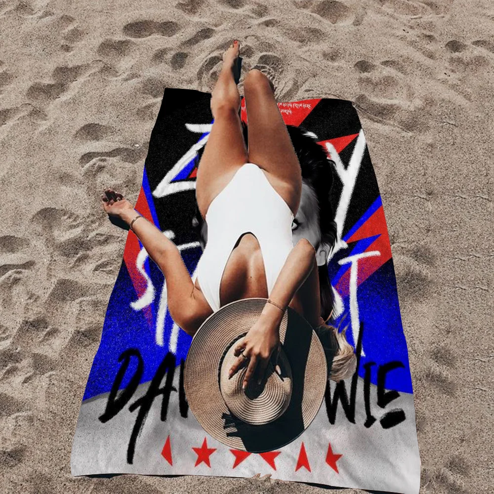 1pc D-David Hot Singer B-Bowie Big Microfiber Beach Towels Quick Dry Towel Sand Beach Towels Pool Towel For Travel Swim Pool 3