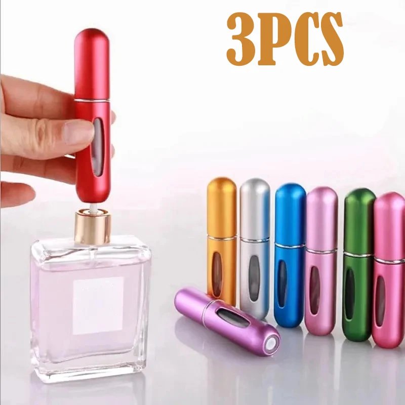 5ML Mini Small Perfume Refillable Bottle Portable Aluminum Atomizer Travel  Refill Perfume Spray Bottle Cosmetic Container - AliExpress