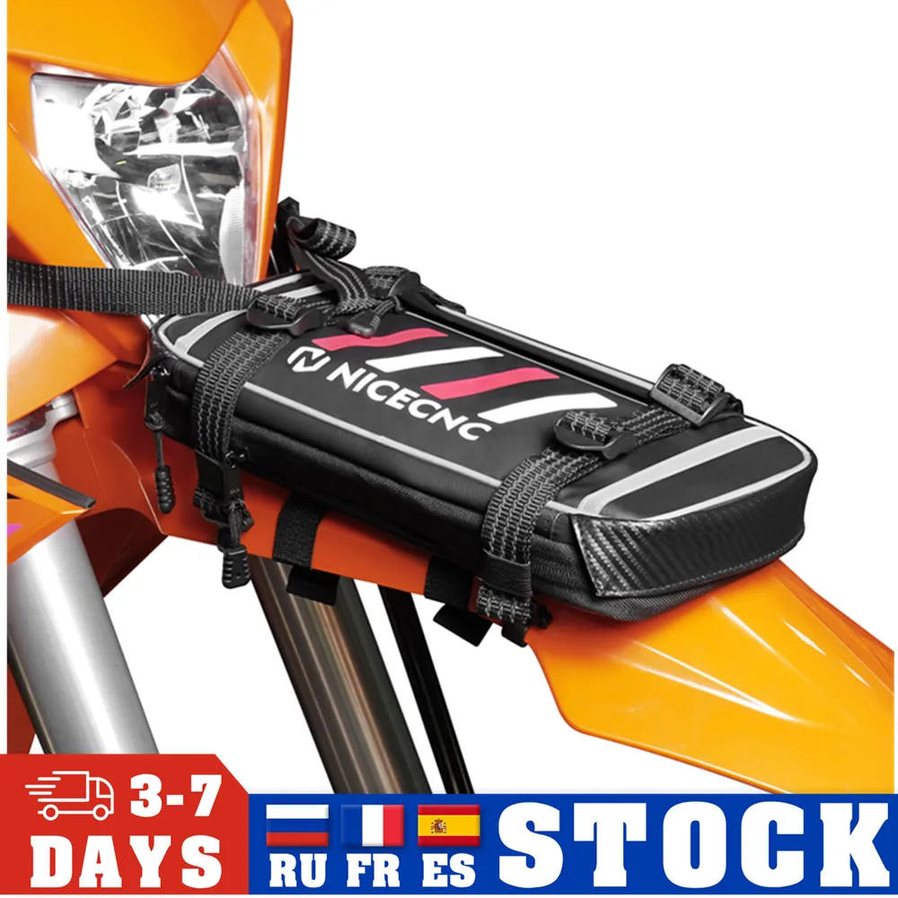 2L/5L Moto Parafango Anteriore Borsa Aggiornamento Oxford Motorcross Storage Pack Per Ktm Exc 300 250 Con Tool Roll Pack Resistente All'Usura