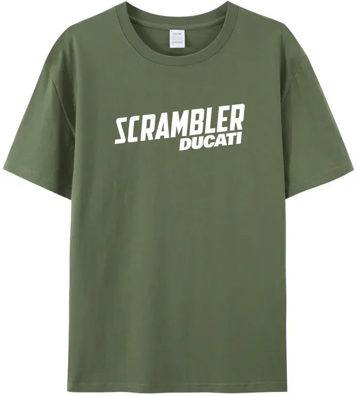 

2024 Motorsports T-Shirt Men Women Duc tee ati Racing Novelty Cotton T-Shirt O Neck Short Sleeve Gift Creative Top