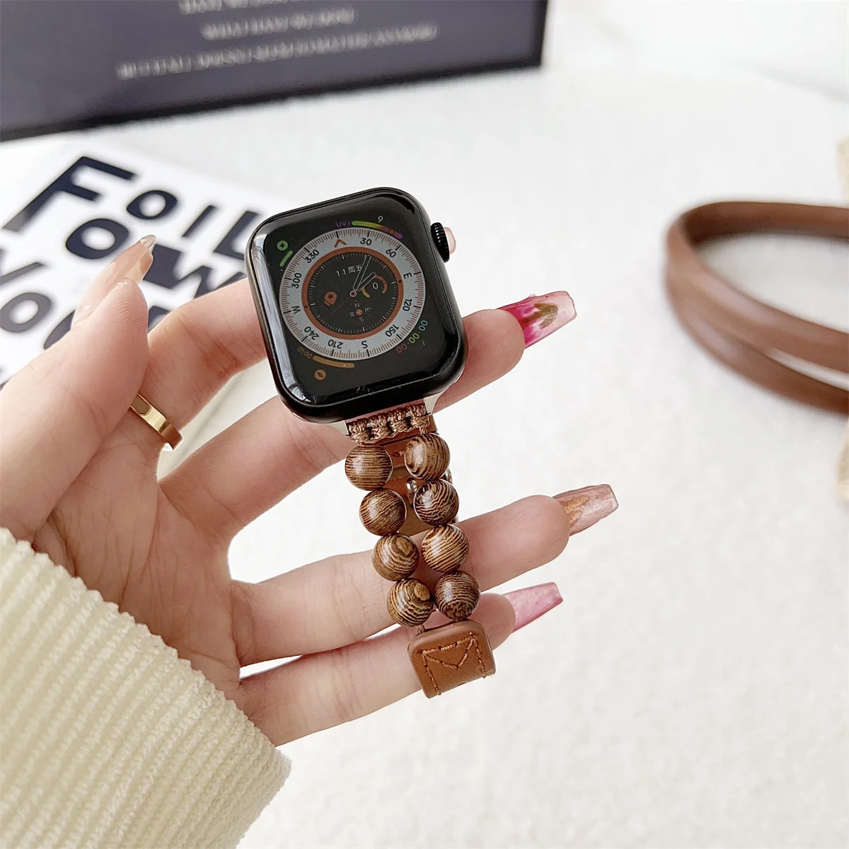 Smartwatch Band For Apple Watch Leather Strap Elegant Design_voghion.com