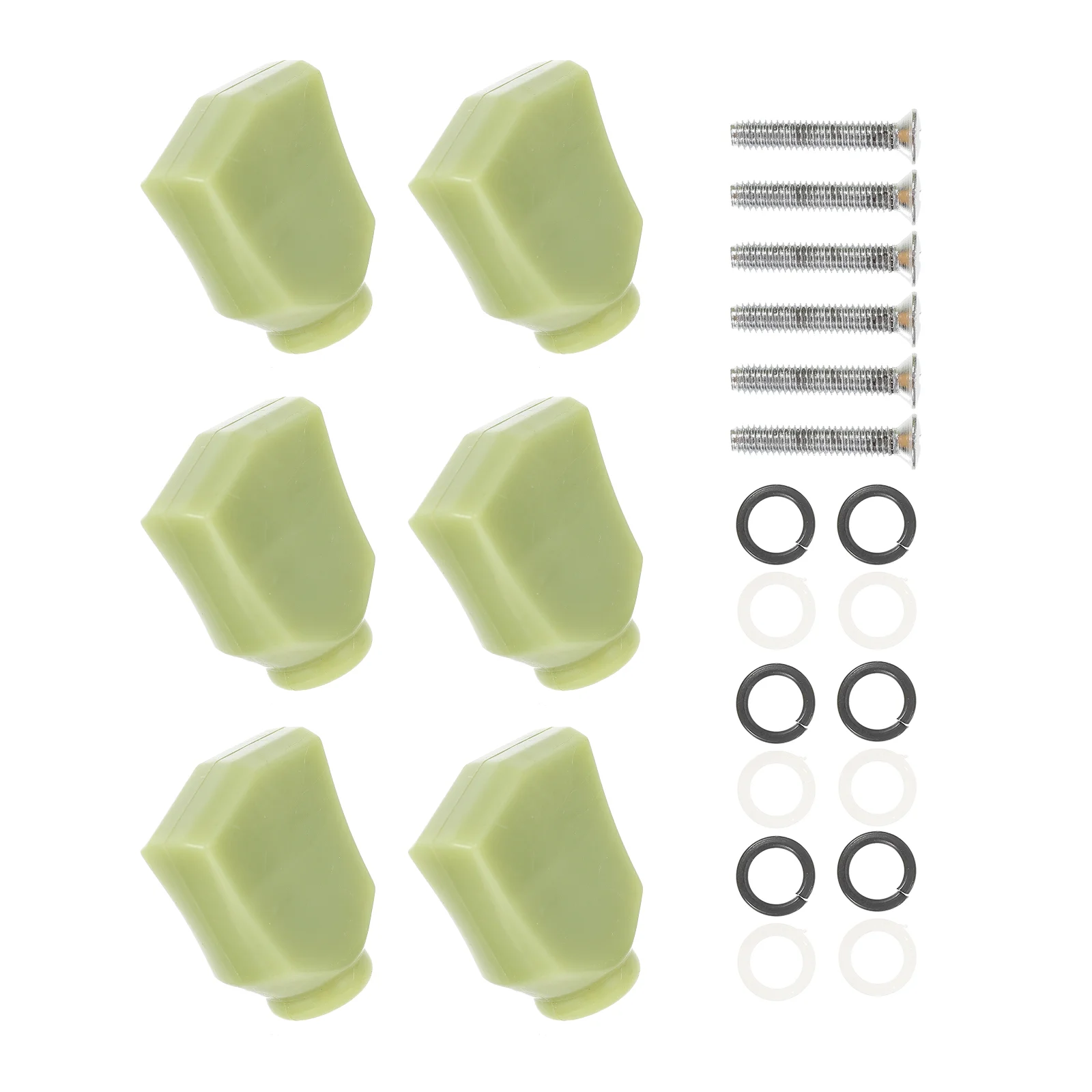 

6 Sets Guitar Machine Tuning Pegs Knobs Handle Tuner Buttons for Acoustic Electric Guitar Green