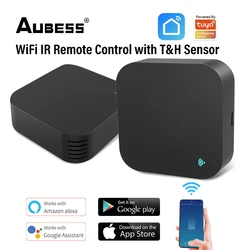 1-4pcs Aubess IR Remote Control Tuya/Smart Life APP Smart Wireless WiFi-IR Remote Controller Temperature And Humidity Monitoring