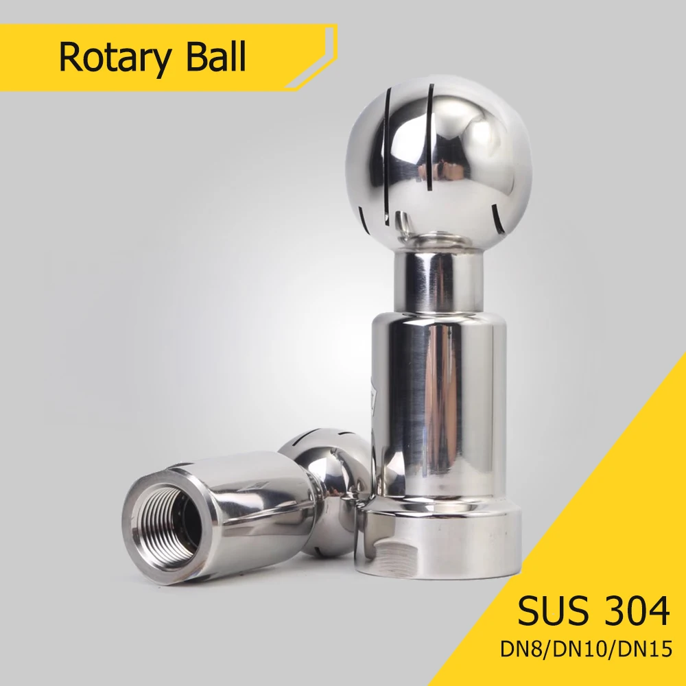 G3/8 Inch Sanitaire Rvs Reinigingsspray Bal Roterende Spray Bal G3/8 Vrouwelijke 360 ​​° Draad Sanitaire Reiniging Bal voor CIP Tank
