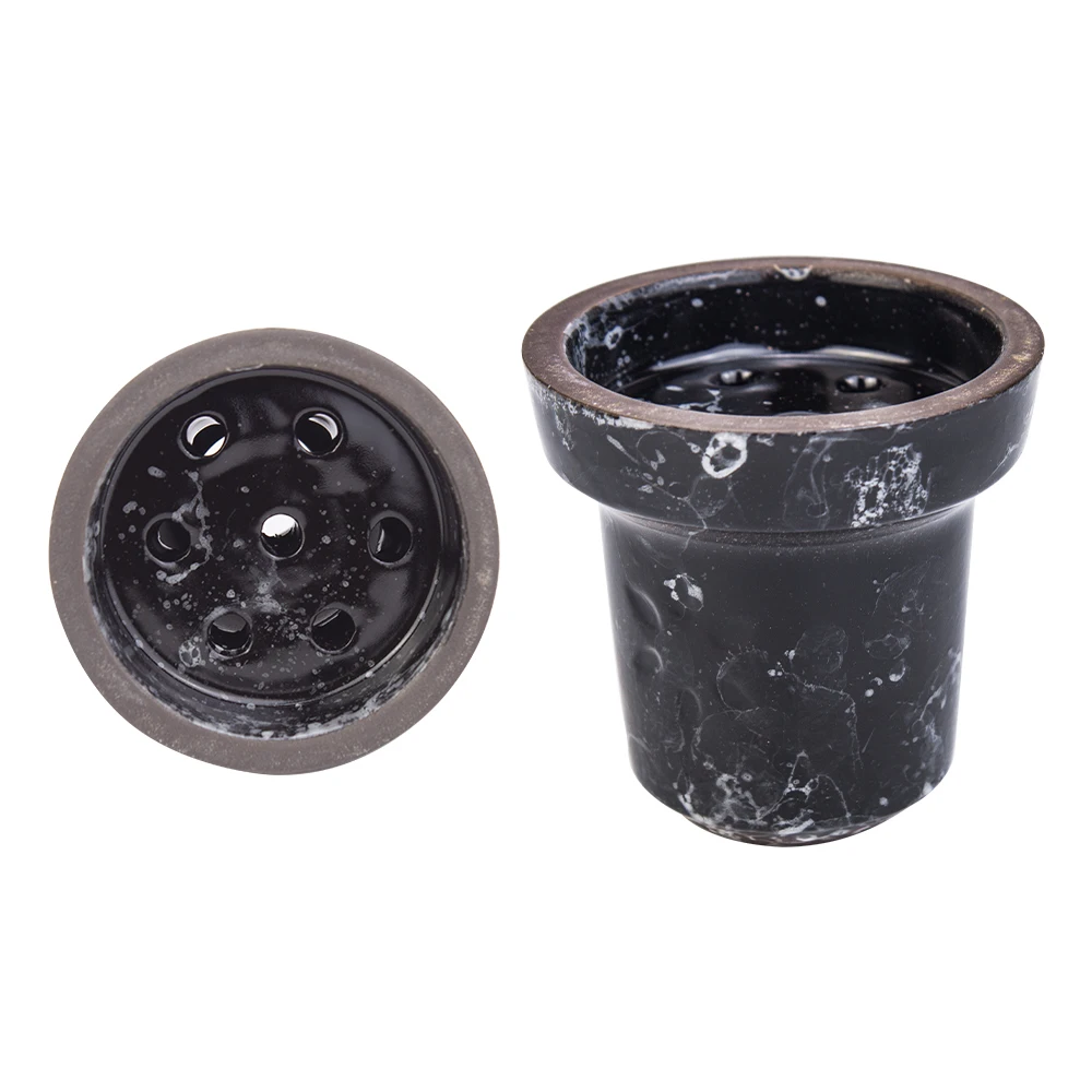 Hookah Bowl Classic Glazed Seven Hole Ceramics Shisha Bowl Nargile Sheesha Narguile Chicha Cachimbas Accessories