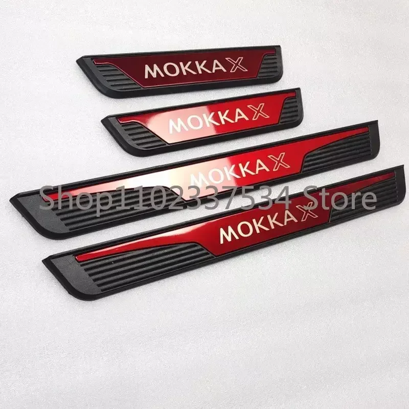 Pack Of 4 Car Door Sill Protector For Op-EL Vauxhall Mokka X - View #4