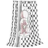 Tatreez Flannel Blanket Kufiya Keffiyeh Pattern Creative Throw Blankets for Home Hotel Sofa 125*100cm 4