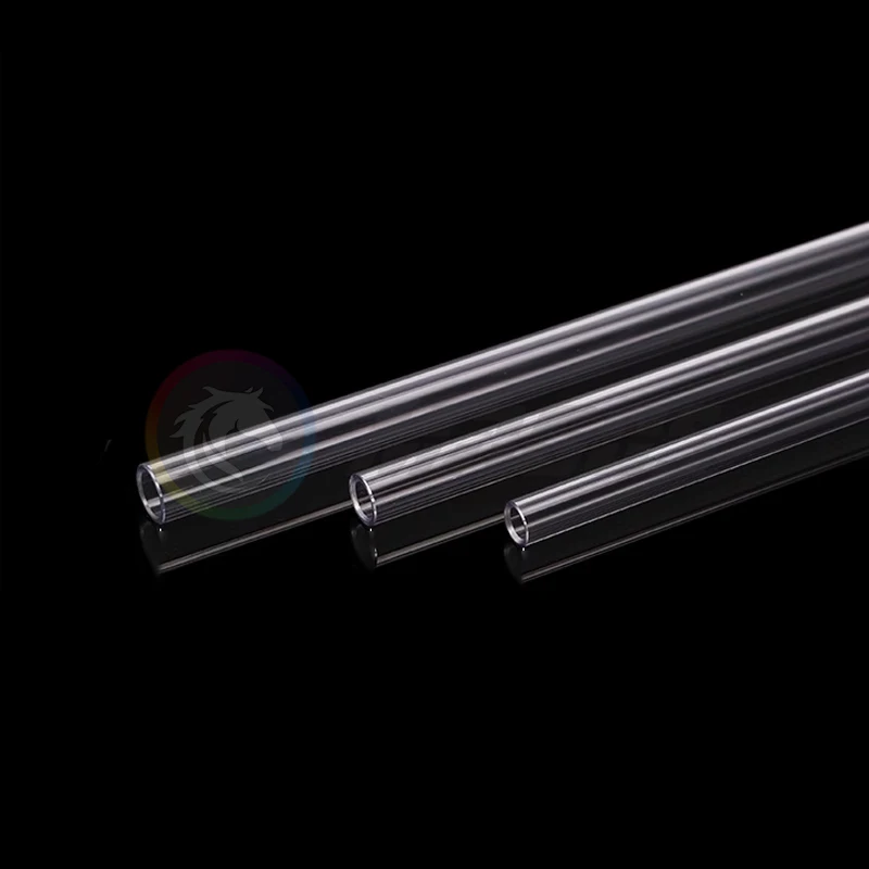 Tubo di raffreddamento ad acqua per PC PETG Tubo rigido acrilico Tubo rigido trasparente OD 12mm 14mm 16mm 50CM Trasparente/Smerigliato 4 Pz/lotto  7