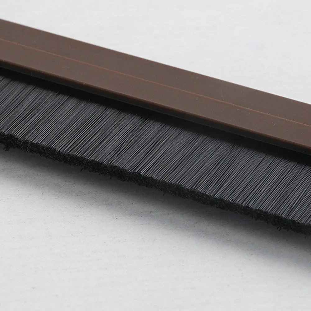 Description Picture 4 of item100CM Door Bottom Brush Seal Strip Insectproof Soundproof Door Bottom Seal Strip Double Sided TPE Door Sweep Seals Soft Brush
