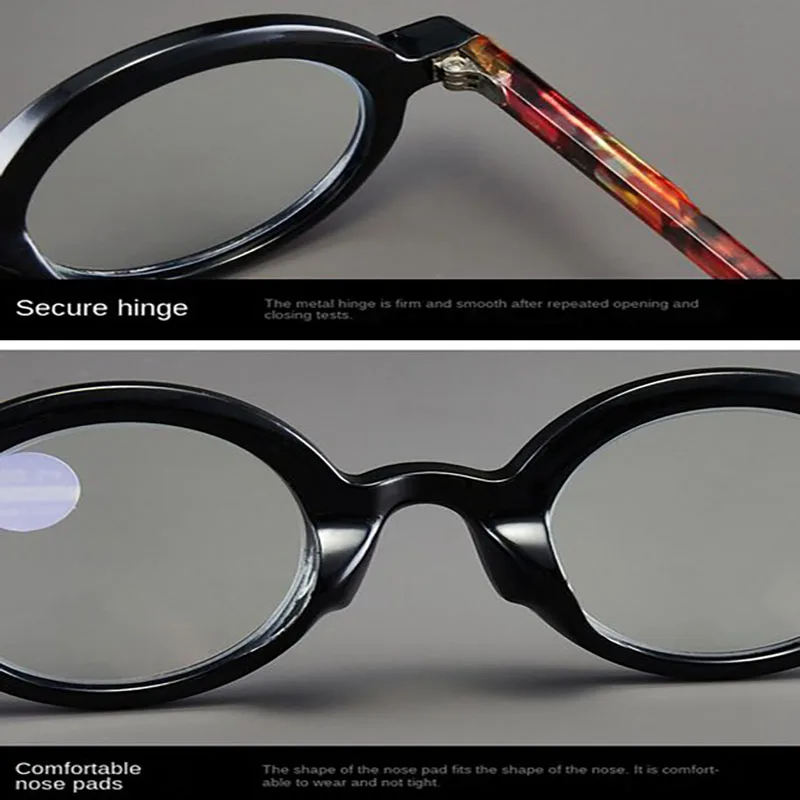 KEYRI 2 Paia Occhiali Anti Luce Blu, Occhiali Da Lettura Anti Luce Blu Con Trasparente Lenti Antiriflesso Per Uomo E Donna Telaio Rotondo Occhiali Per Pc Con Blocco Della Luce Blu (Nero - Foto 14