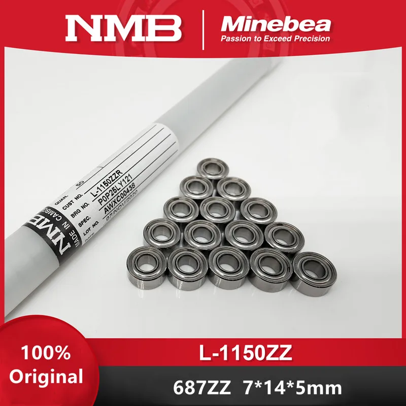 50pcs Original NMB bearing pulley L-520ZZ 630ZZ 730 740 830 840 850 940 1030 1040 1050 1060 1170 1370 1260 ZZ