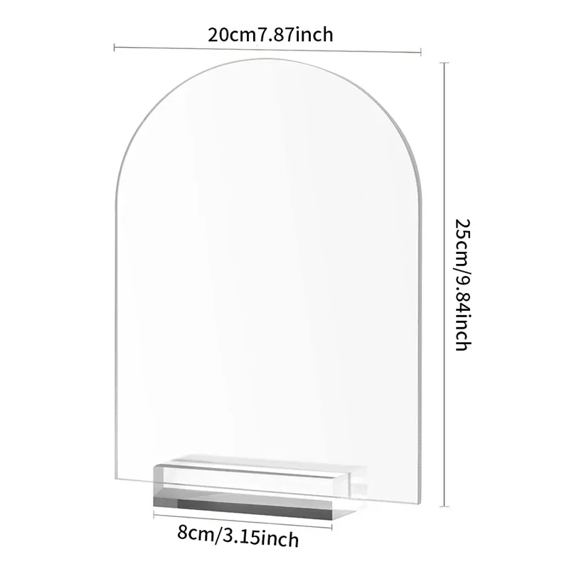 Place Card Holders Place Cards Wedding Table Numbers Floral Card Holders Acrylic Sign Holders Mini Chalkboard Signs 2Pcs Blank Acrylic Sign With Stand for Wedding