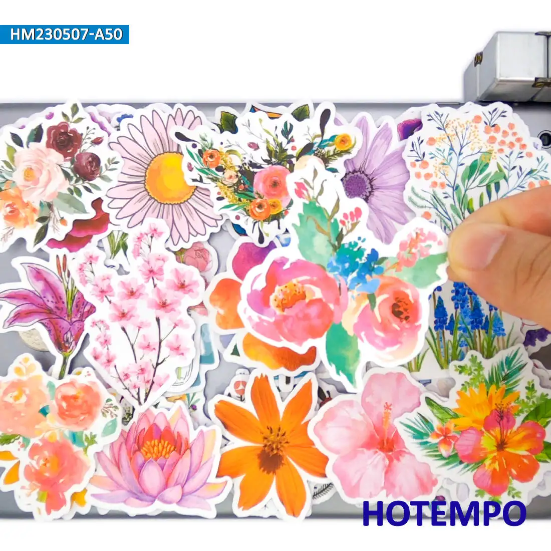 

20/30/50PCS Cute Plant Flower Stickers Colorful Graffiti Funny Decals for Scrapbook Stationery Bike Phone Laptop Luggage Sticker