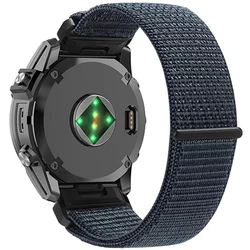 Versatile Nylon Quick Release Watch Strap, 22 - 26mm, - 26mm QuickFit Band (1 - Gray)