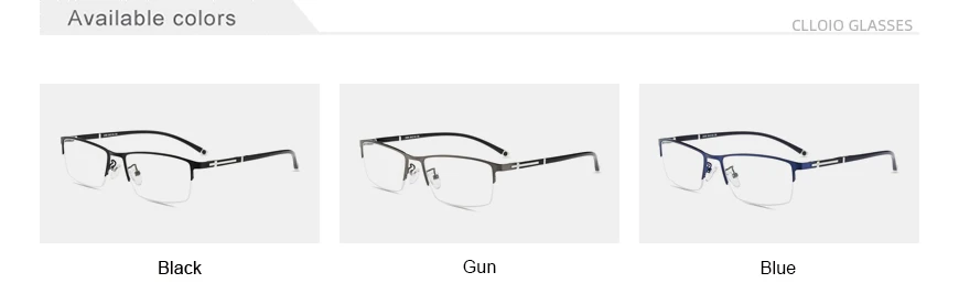 CLLOIO Photochrome Progressive Multifokale Lesebrille Anti Blau Licht Blockieren Männer Frauen Myopie Rezept Brillen Rahmen – Detail 14
