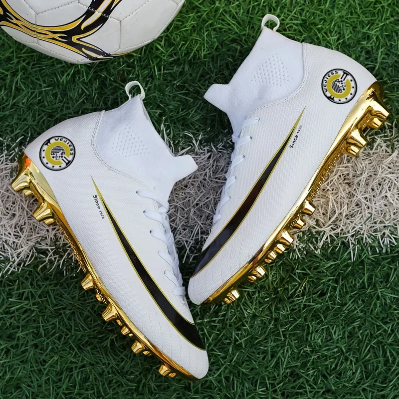 Football Boots TF/FG Training Grass Outdoor Professional Soccer Shoes Men Women Adult Teenager Non-Slip Soccer Cleats Sneakers