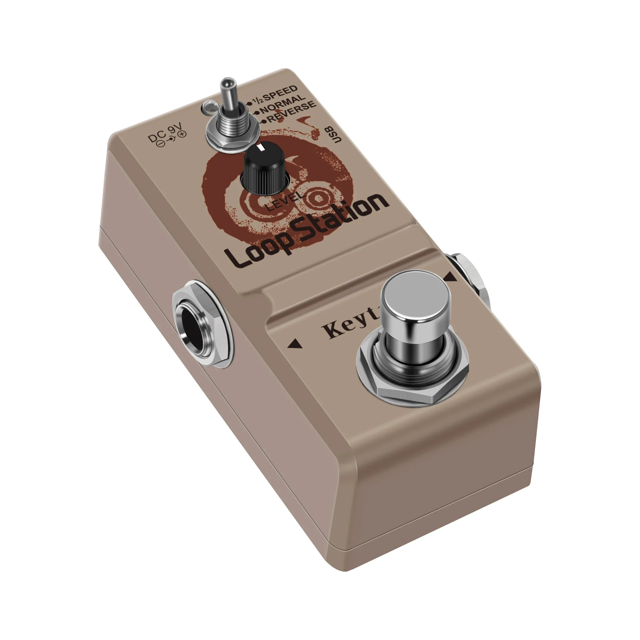 Enhanced Loop Station Pedal with Unlimited Overdubs and True Bypass