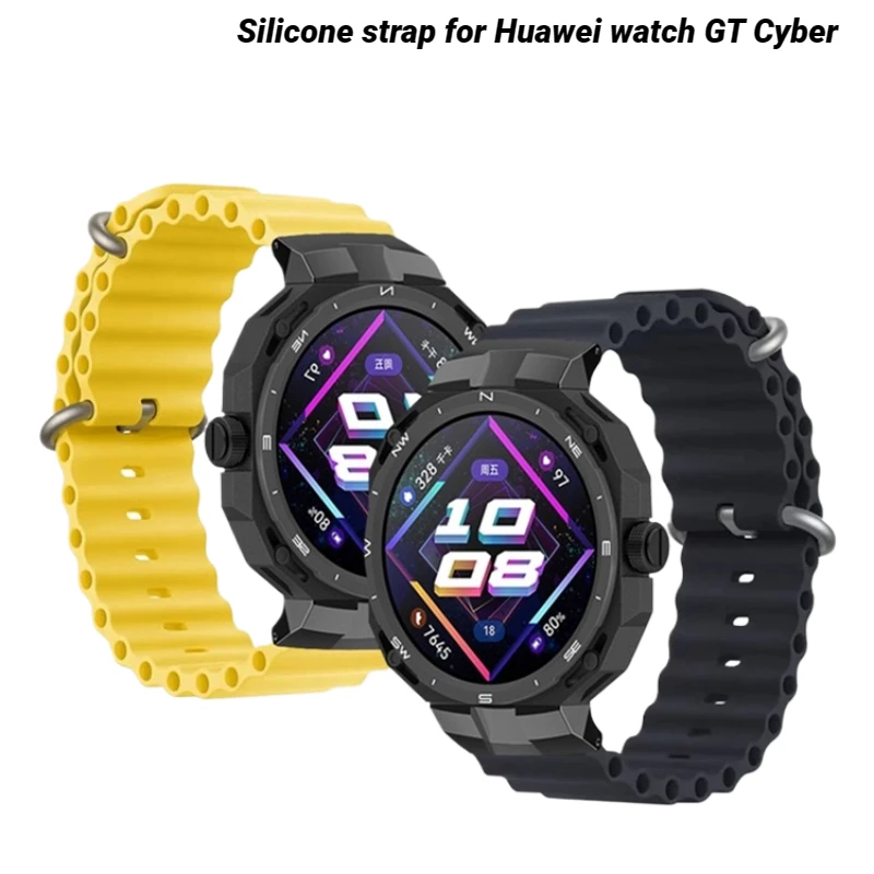 

Силиконовый ремешок для Huawei Watch GT Cyber Correa, спортивный ремешок для часов Huawei watch gt cyber, женский и мужской браслет
