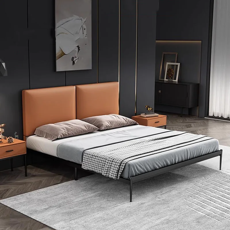 Living Room Hotel Beds Upholstered Luxury Comforter Bed Beauty Bunk Japanese Full Double Single Hogar Muebles Nordic Furniture
