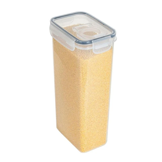 Net) Plastic Cereal Containers with Easy Lock Lids Airtight Food Stor