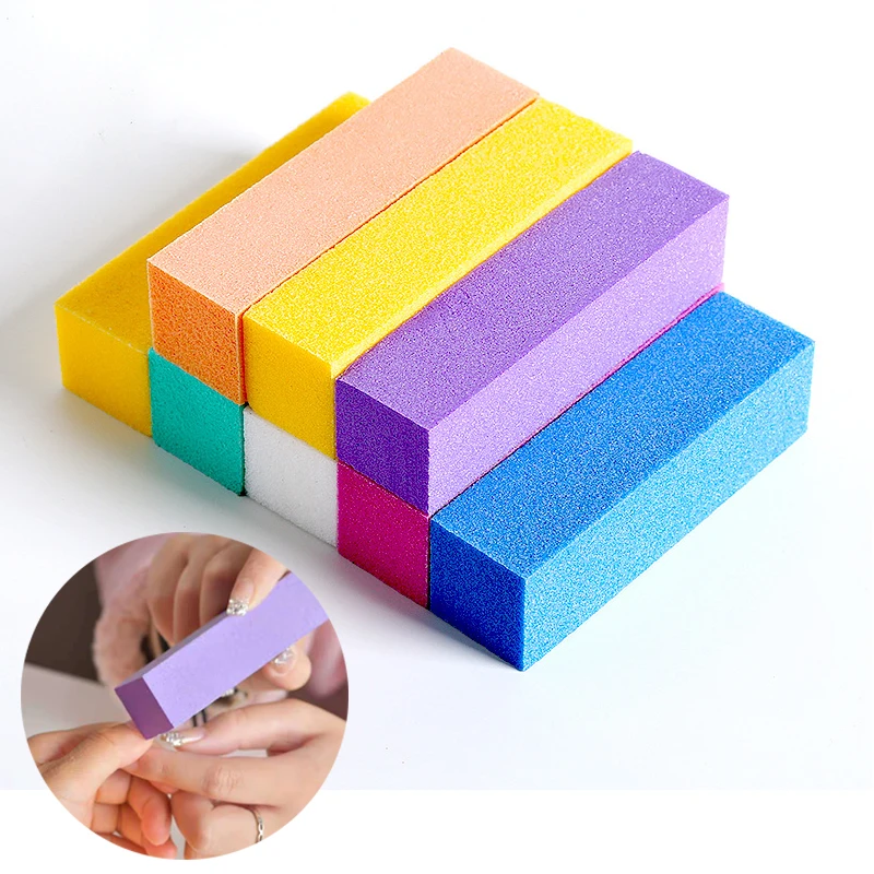 10Pcs Nail Art Sanding Sponge Buffer Block Nail File Blocks Nail
