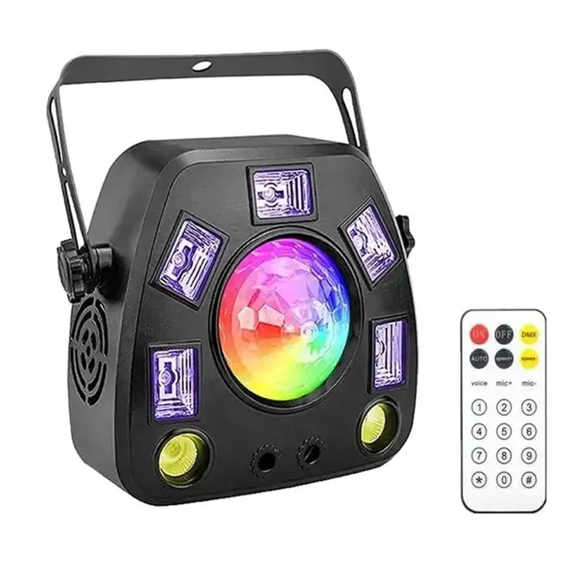 Caleidoscopio Magic Ball Light Strobe Light Wash Light 4 In1 Disco Effect Laser Light Full Sky Star Led Flash Colorful Bar Light
